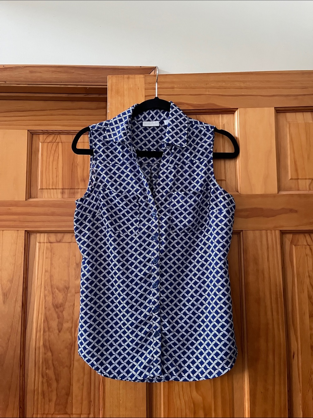 New York & Company button down sleeveless blouse